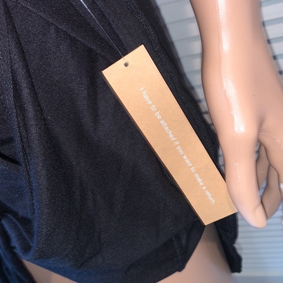 NEW Reformation Kaila Knit Faux Wrap Tank Dress Black Size XS - Picture 9 of 13